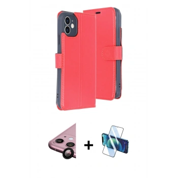 MARSİLYAN™- iPhone 11 Kılıf Siluet Işık Serisi - Siyah 3D Antistatik Seramik Nano Ekran Koruyucu + Raze Metal Kamera Lens - SH