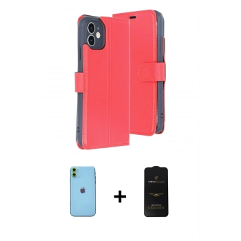 MARSİLYAN™- iPhone 11 Kılıf Siluet Işık Serisi - Siyah 6D Antistatik Mat Seramik Hayalet Nano Ekran Koruyucu + Neon Fosforlu Kamera Lens - YL