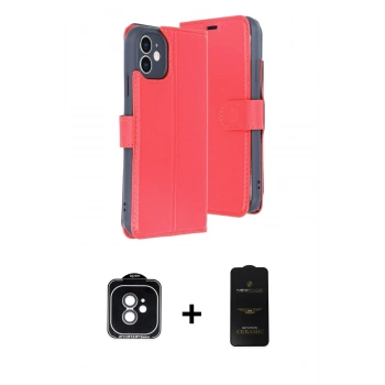MARSİLYAN™- iPhone 11 Kılıf Siluet Işık Serisi - Siyah 6D Antistatik Mat Seramik Hayalet Nano Ekran Koruyucu + PVD Metal Kamera Lens - YL