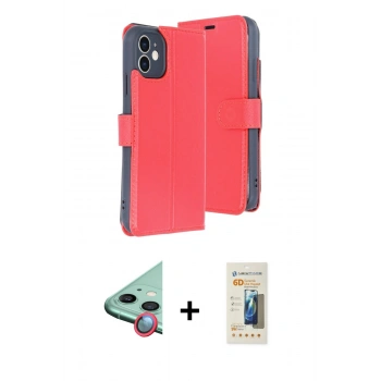 MARSİLYAN™- iPhone 11 Kılıf Siluet Işık Serisi - Siyah 6D Mat Seramik Hayalet Nano Ekran Koruyucu + Raze Metal Kamera Lens - KI