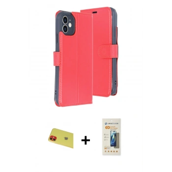 MARSİLYAN™- iPhone 11 Kılıf Siluet Işık Serisi - Siyah 6D Mat Seramik Hayalet Nano Ekran Koruyucu + Rainbow Kamera Lens Koruma Cam - KI