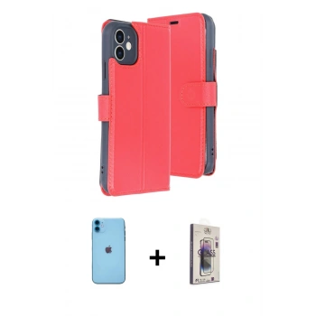 MARSİLYAN™- iPhone 11 Kılıf Siluet Işık Serisi - Siyah Bilvis 3D Cam Ekran Koruyucu + Neon Fosforlu Kamera Lens - MI