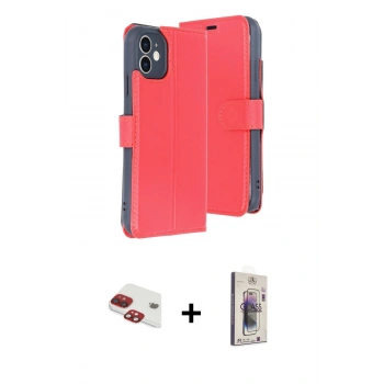 MARSİLYAN™- iPhone 11 Kılıf Siluet Işık Serisi - Siyah Bilvis 3D Cam Ekran Koruyucu + Pers Alüminyum Kamera Lens - KI