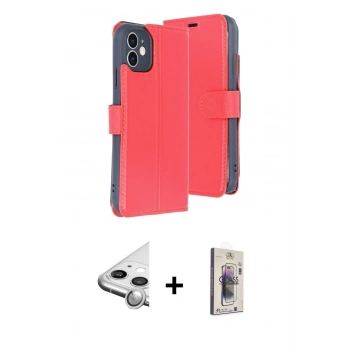 MARSİLYAN™- iPhone 11 Kılıf Siluet Işık Serisi - Siyah Bilvis 3D Cam Ekran Koruyucu + Raze Metal Kamera Lens - GS