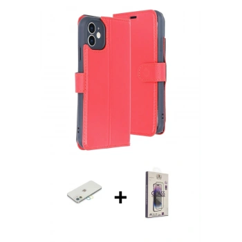 MARSİLYAN™- iPhone 11 Kılıf Siluet Işık Serisi - Siyah Bilvis 3D Cam Ekran Koruyucu + Renkli Kamera Lens Koruma Cam - SI