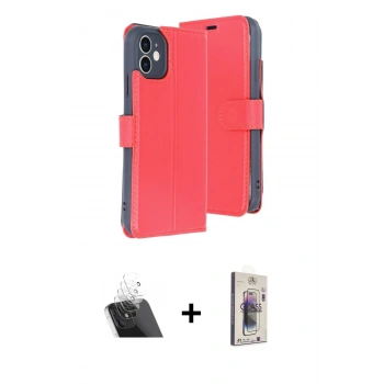 MARSİLYAN™- iPhone 11 Kılıf Siluet Işık Serisi - Siyah Bilvis 3D Cam Ekran Koruyucu + Kamera Lens Koruma Cam - SF