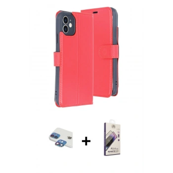 MARSİLYAN™- iPhone 11 Kılıf Siluet Işık Serisi - Siyah Bilvis 3D Mat Cam Ekran Koruyucu + Pers Alüminyum Kamera Lens - GI