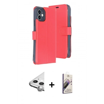 MARSİLYAN™- iPhone 11 Kılıf Siluet Işık Serisi - Siyah Bilvis 3D Mat Cam Ekran Koruyucu + Raze Metal Kamera Lens - GS