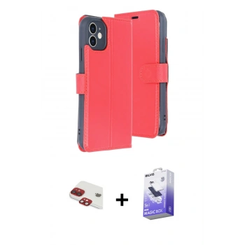 MARSİLYAN™- iPhone 11 Kılıf Siluet Işık Serisi - Siyah Bilvis 5in1 5D Magic Hayalet Cam Ekran Koruyucu + Pers Alüminyum Kamera Lens - KI