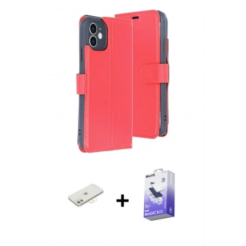 MARSİLYAN™- iPhone 11 Kılıf Siluet Işık Serisi - Siyah Bilvis 5in1 5D Magic Hayalet Cam Ekran Koruyucu + Renkli Kamera Lens Koruma Cam - SI