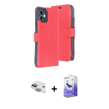 MARSİLYAN™- iPhone 11 Kılıf Siluet Işık Serisi - Siyah Bilvis 5in1 5D Magic Hayalet Cam Ekran Koruyucu + Pers Alüminyum Kamera Lens - YL