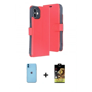 MARSİLYAN™- iPhone 11 Kılıf Siluet Işık Serisi - Siyah Buffer Cam Ekran Koruyucu + Neon Fosforlu Kamera Lens - MI