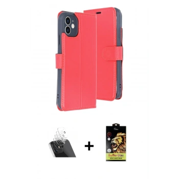 MARSİLYAN™- iPhone 11 Kılıf Siluet Işık Serisi - Siyah Buffer Cam Ekran Koruyucu + Kamera Lens Koruma Cam - SF
