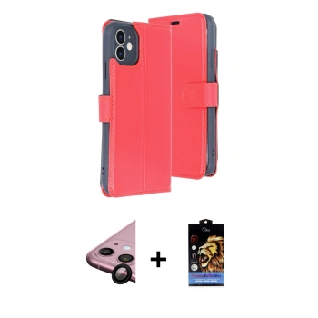 MARSİLYAN™- iPhone 11 Kılıf Siluet Işık Serisi - Siyah Buffer Hayalet Cam Ekran Koruyucu + Raze Metal Kamera Lens - SH
