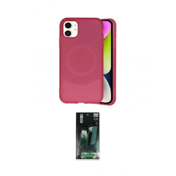 MARSİLYAN™- iPhone 11 Kılıf Ufuk Serisi - Siyah 360 Mat Full Body Arka Koruyucu