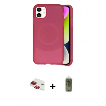 MARSİLYAN™- iPhone 11 Kılıf Ufuk Serisi - Siyah Joko Magic 5D Hayalet Cam + Pers Alüminyum Kamera Lens - KI