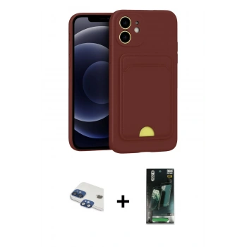 MARSİLYAN™- iPhone 11 Kılıf Vadi Çizgi Prime - Şeffaf 360 Full Body Arka Koruyucu + Pers Alüminyum Kamera Lens - LT