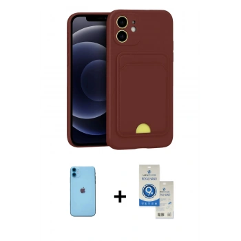MARSİLYAN™- iPhone 11 Kılıf Vadi Çizgi Prime - Şeffaf Royal Nano Ekran Koruyucu + Neon Fosforlu Kamera Lens - MI