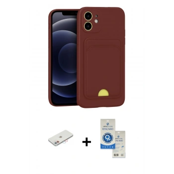 MARSİLYAN™- iPhone 11 Kılıf Vadi Çizgi Prime - Şeffaf Royal Nano Ekran Koruyucu + Renkli Kamera Lens Koruma Cam - PE