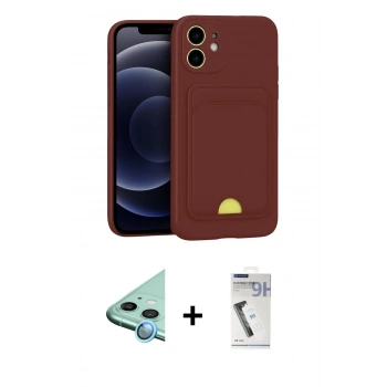 MARSİLYAN™- iPhone 11 Kılıf Vadi Çizgi Prime - Şeffaf Uv Polymer Nano Ekran Koruyucu + Raze Metal Kamera Lens - MI
