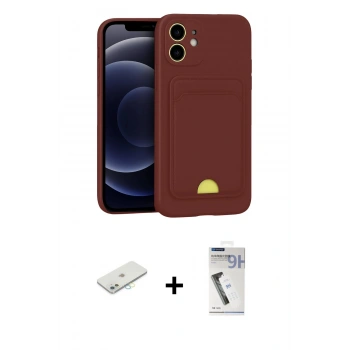 MARSİLYAN™- iPhone 11 Kılıf Vadi Çizgi Prime - Şeffaf Uv Polymer Nano Ekran Koruyucu + Renkli Kamera Lens Koruma Cam - SI