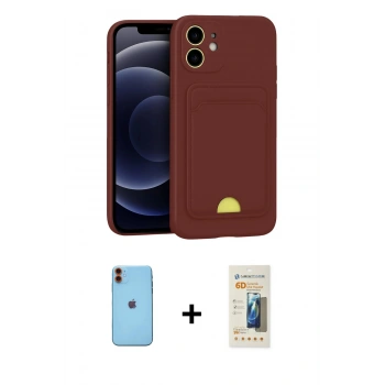 MARSİLYAN™- iPhone 11 Kılıf Vadi Çizgi Prime - Siyah 6D Mat Seramik Hayalet Nano Ekran Koruyucu + Neon Fosforlu Kamera Lens - TU
