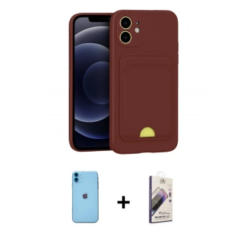 MARSİLYAN™- iPhone 11 Kılıf Vadi Çizgi Prime - Siyah Bilvis 3D Mat Cam Ekran Koruyucu + Neon Fosforlu Kamera Lens - MI