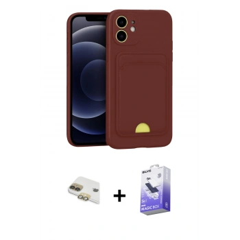 MARSİLYAN™- iPhone 11 Kılıf Vadi Çizgi Prime - Siyah Bilvis 5in1 5D Magic Hayalet Cam Ekran Koruyucu + Pers Alüminyum Kamera Lens - GD