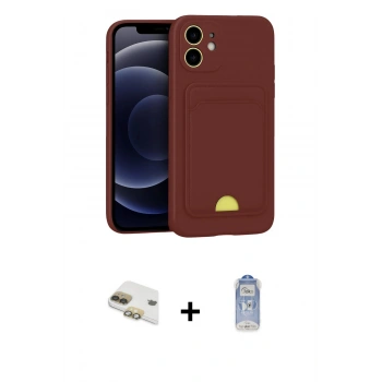 MARSİLYAN™- iPhone 11 Kılıf Vadi Çizgi Prime - Siyah Joko Magic 5D Cam + Pers Alüminyum Kamera Lens - GD