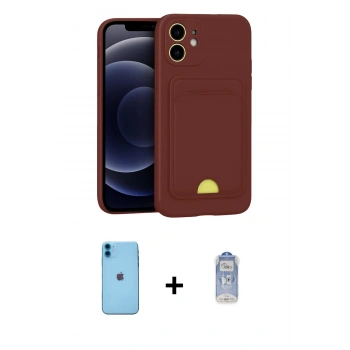 MARSİLYAN™- iPhone 11 Kılıf Vadi Çizgi Prime - Siyah Joko Magic 5D Cam + Neon Fosforlu Kamera Lens - MI