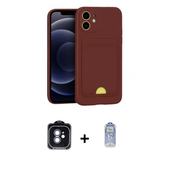 MARSİLYAN™- iPhone 11 Kılıf Vadi Çizgi Prime - Siyah Joko Magic 5D Cam + PVD Metal Kamera Lens - MI