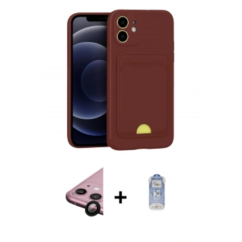 MARSİLYAN™- iPhone 11 Kılıf Vadi Çizgi Prime - Siyah Joko Magic 5D Cam + Raze Metal Kamera Lens - SH