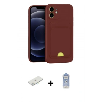 MARSİLYAN™- iPhone 11 Kılıf Vadi Çizgi Prime - Siyah Joko Magic 5D Cam + Renkli Kamera Lens Koruma Cam - SI