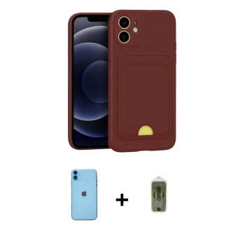 MARSİLYAN™- iPhone 11 Kılıf Vadi Çizgi Prime - Siyah Joko Magic 5D Hayalet Cam + Neon Fosforlu Kamera Lens - MI