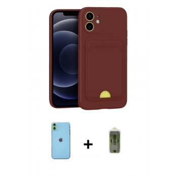MARSİLYAN™- iPhone 11 Kılıf Vadi Çizgi Prime - Siyah Joko Magic 5D Hayalet Cam + Neon Fosforlu Kamera Lens - YL