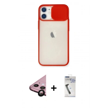 MARSİLYAN™- iPhone 11 Kılıf Vadi Çizgi - Şeffaf Uv Polymer Nano Ekran Koruyucu + Raze Metal Kamera Lens - SH