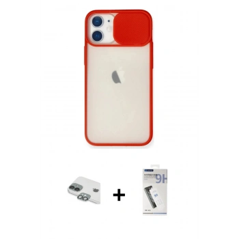 MARSİLYAN™- iPhone 11 Kılıf Vadi Çizgi - Şeffaf Uv Polymer Nano Ekran Koruyucu + Pers Alüminyum Kamera Lens - YL
