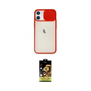 MARSİLYAN™- iPhone 11 Kılıf Vadi Çizgi - Siyah Buffer Cam Ekran Koruyucu