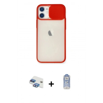 MARSİLYAN™- iPhone 11 Kılıf Vadi Çizgi - Siyah Joko Magic 5D Cam + Pers Alüminyum Kamera Lens - GI