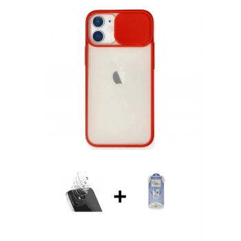 MARSİLYAN™- iPhone 11 Kılıf Vadi Çizgi - Siyah Joko Magic 5D Cam + Kamera Lens Koruma Cam - SF