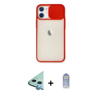 MARSİLYAN™- iPhone 11 Kılıf Vadi Çizgi - Siyah Joko Magic 5D Cam + Raze Metal Kamera Lens - MI