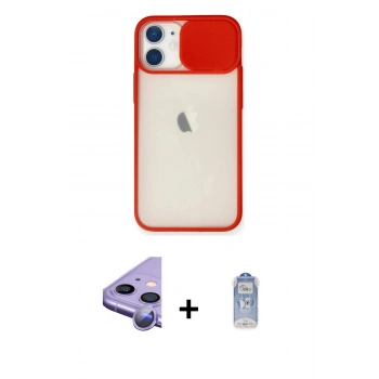 MARSİLYAN™- iPhone 11 Kılıf Vadi Çizgi - Siyah Joko Magic 5D Cam + Raze Metal Kamera Lens - MR