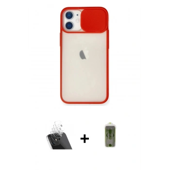 MARSİLYAN™- iPhone 11 Kılıf Vadi Çizgi - Siyah Joko Magic 5D Hayalet Cam + Kamera Lens Koruma Cam - SF