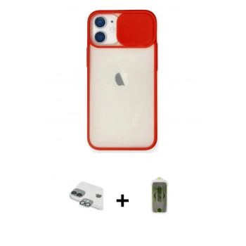 MARSİLYAN™- iPhone 11 Kılıf Vadi Çizgi - Siyah Joko Magic 5D Hayalet Cam + Pers Alüminyum Kamera Lens - YL