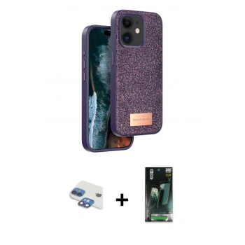 MARSİLYAN™- iPhone 11 Kılıf Vadi Klasik Serisi - Şeffaf 360 Full Body Arka Koruyucu + Pers Alüminyum Kamera Lens - GI