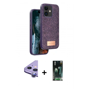 MARSİLYAN™- iPhone 11 Kılıf Vadi Klasik Serisi - Şeffaf 360 Full Body Arka Koruyucu + Raze Metal Kamera Lens - MR