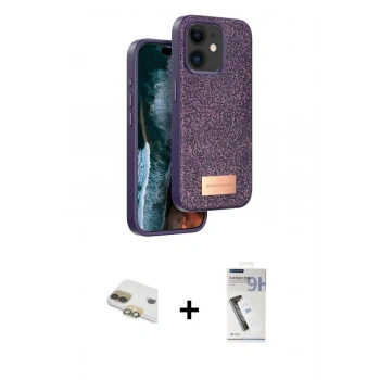 MARSİLYAN™- iPhone 11 Kılıf Vadi Klasik Serisi - Şeffaf Uv Polymer Nano Ekran Koruyucu + Pers Alüminyum Kamera Lens - GD