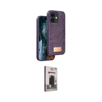 MARSİLYAN™- iPhone 11 Kılıf Vadi Klasik Serisi - Siyah Bilvis Hayalet Cam Ekran Koruyucu