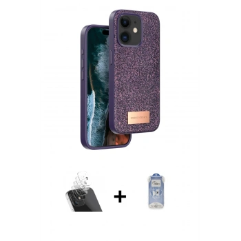 MARSİLYAN™- iPhone 11 Kılıf Vadi Klasik Serisi - Siyah Joko Magic 5D Cam + Kamera Lens Koruma Cam - SF