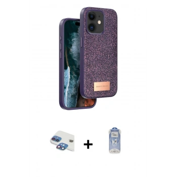 MARSİLYAN™- iPhone 11 Kılıf Vadi Klasik Serisi - Siyah Joko Magic 5D Cam + Pers Alüminyum Kamera Lens - GI
